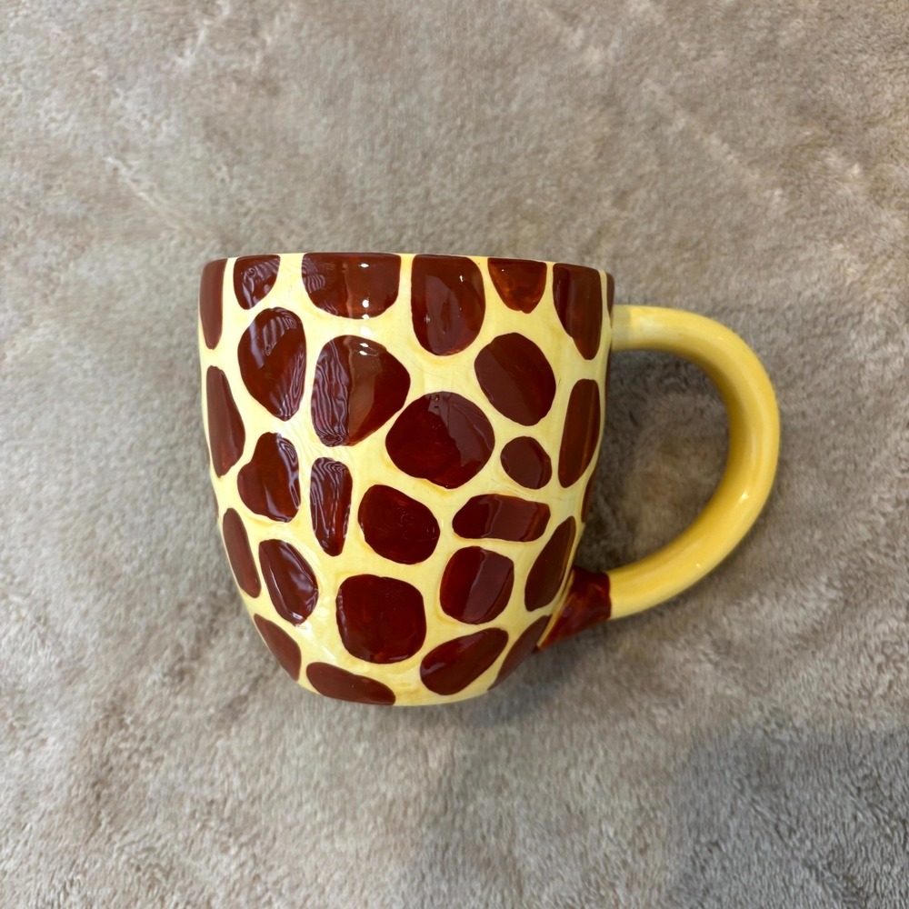 Pier 1 Imports Giraffe Surprise Mug Hidden Animal Inside Coffee Cup Ceramic